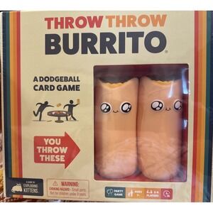 EXPLODING KITTENS Throw Throw Burrito Card Game New Sealed New in Box